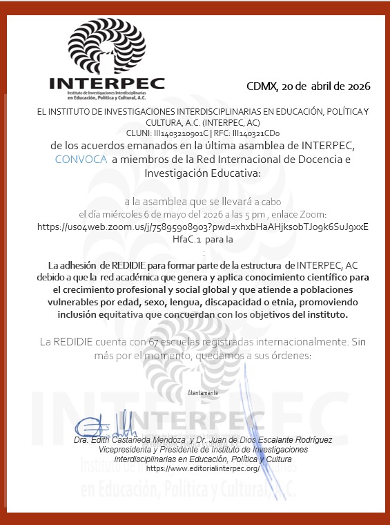 Convocatoria REDIDIE e INTERPEC